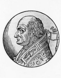 Ritratto di San Leone III, 96º Papa della Chiesa Cattolica, incisione da Unbekannt Unbekannt