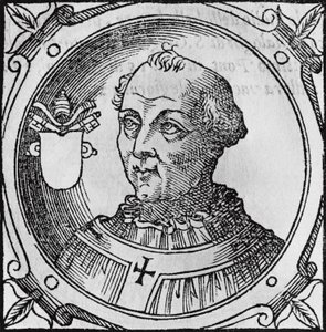 Ritratto di Stefano II o III, 92º Papa della Chiesa Cattolica, incisione da Unbekannt Unbekannt
