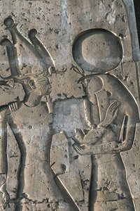 Rilievo nel tempio funerario di Seti I da Unbekannt Unbekannt