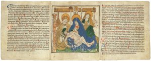 Una tavola canonica con una lamentazione da Lienhart Ysenhut