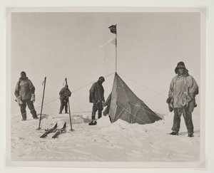 La tenda di Amundsen al Polo Sud da Lieutenant Henry Robertson  Bowers