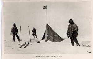Tenda lasciata al Polo Sud da Roald Amundsen nel 1911, 1912 da Lieutenant Henry Robertson Bowers