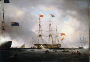 La visita della Regina Vittoria I del Regno Unito (1819-1901) alla HMS 