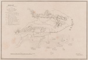 Schizzo della Fortezza di Ghuznee. Presa d