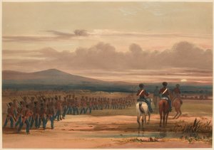 La marcia attraverso il deserto paludoso da Lieutenant Thomas (after) Wingate