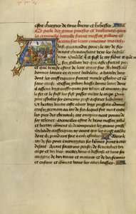 Iniziale A: Gillion sconfigge il Re di Fez da Lieven van Lathem