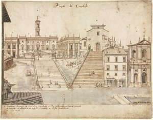 Diciotto vedute di Roma: Il Campidoglio, 1665