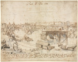 Diciotto Vedute di Roma: Il Ponte Rotto da Lievin Cruyl