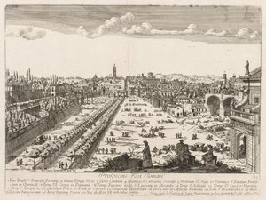 Foro Romano da Prospectus Locurum Urbis Romae Insignium, 1666 da Lievin Cruyl