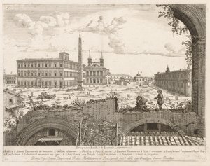 S. Giovanni in Laterano da Prospectus Locurum Urbis Romae Insignium, 1666 da Lievin Cruyl