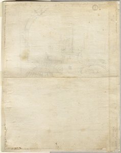 Schizzo per San Giovanni in Laterano verso, 1664 da Lievin Cruyl