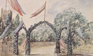 Accoglienza del Rev. Stephen e Lady Fanny Cartwright ad Aynhoe da Lili Cartwright