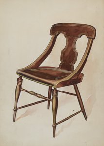 Sedia dipinta, c. 1937 da Lillian Causey