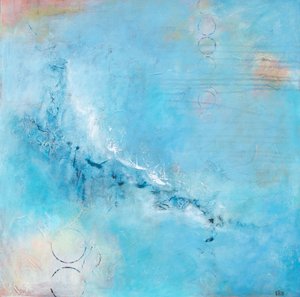 Astratto "Fluid Blue" da Lillian Christiansson
