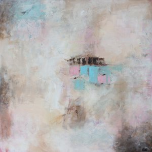 Forme astratte rosa e blu