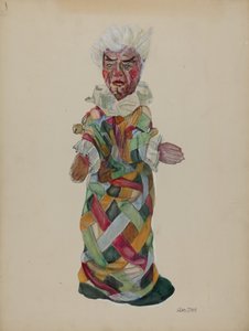 Burattino clown da Lillian Stahl