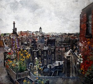 Cieli e fiori della città di Londra (Tetti di High Holborn) anni 