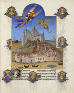 Très Riches Heures del duca di Berry - La messa di San Michele da Limbourg Brothers