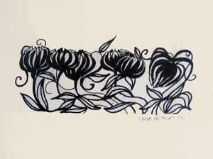 Crocus, 2014 (penna e inchiostro) da linda arthurs