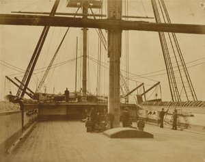 Quartier generale della HMS "Impregnable", 1852-1854 (foto) da Linnaeus Tripe