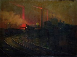 Le acciaierie, Cardiff di notte
