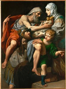 Enee et Anchise - Enea e Anchise. Enea trasporta il padre Anchise da Troia in fiamme ...