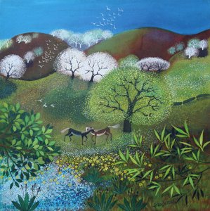Scoppio di primavera, 2025 (acrilici su tela) da Lisa Graa Jensen