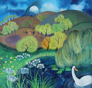 In the Picture, 2024 (acrilici su carta) da Lisa Graa Jensen