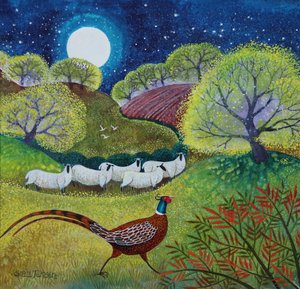 Mr. Handsome, 2024 (acrilici su lino) da Lisa Graa Jensen