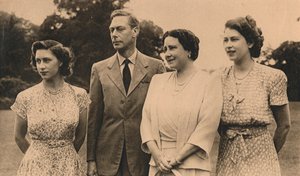La Famiglia Reale nei giardini del Royal Lodge, Windsor, 1946