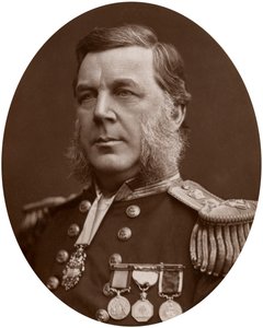 Capitano Bedford Clapperton Trevelyan Pim, ufficiale della marina britannica, 1883 da Lock and Whitfield