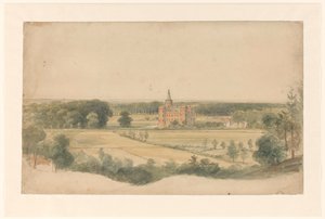 Castello Moyland vicino a Kleve da Lodewijk Johannes Kleijn