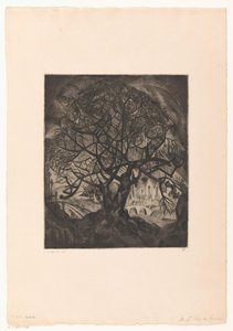 Albero con rami spogli da Lodewijk Schelfhout (signed by artist)