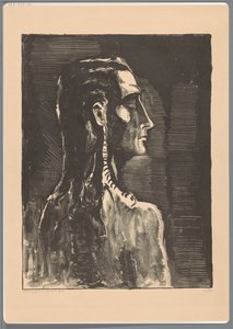 Figura con occhi chiusi da Lodewijk Schelfhout (signed by artist)