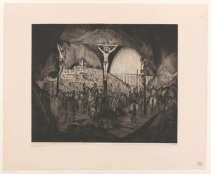Golgota da Lodewijk Schelfhout (signed by artist)