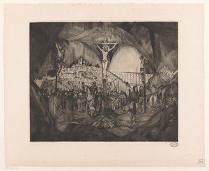 Golgota I da Lodewijk Schelfhout (signed by artist)