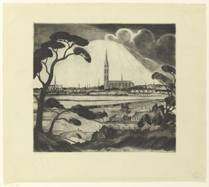 Hilversum e dintorni da Lodewijk Schelfhout (signed by artist)