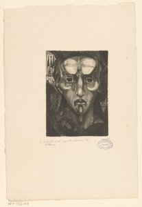 Testa di una donna da Lodewijk Schelfhout (signed by artist)