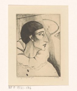 Pierrot IV da Lodewijk Schelfhout (signed by artist)