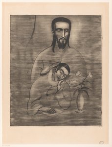 Pierrot e Cristo da Lodewijk Schelfhout (signed by artist)