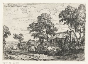 Casa con tetto di paglia da Lodewijk de Vadder