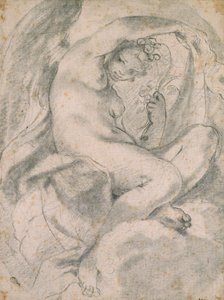 Una ninfa forse Flora tra le nuvole, 1575-1619 da Lodovico Carracci