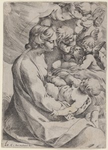 Madonna col Bambino e angeli da Lodovico Carracci