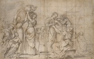 La nascita del Battista, c1575-1610 da Lodovico Carracci