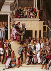 Cristo davanti a Pilato, c.1530 da Lodovico Mazzolino