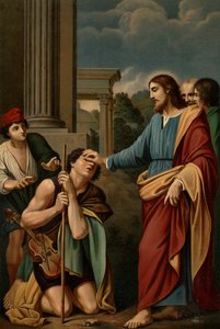 La guarigione del cieco da Lodovico after Carracci