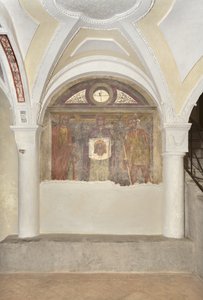 Veronica tra San Cristoforo e il Cavaliere Santo da Lombard School