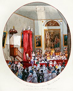 Prima comunione del conte di Parigi alla Cappella Reale Francese di St. Louis, Londra da Lombardo Enrique Simonet