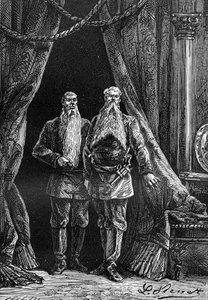 Disegno di Leon Benett, dal libro di Jules Verne 