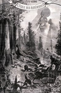 Frontespizio del romanzo di Jules Verne 